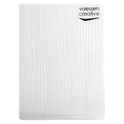 Image de Vaessen creative Plaque d&#039;embossage, Lignes, 6 x 10,8 0,5 cm, 1 pièce, d&#039;anniversaire, Naissance, Cartes de Noël et Loisirs Créatifs en Papier, Carton, Transparent, 14,6x10,8x0,5