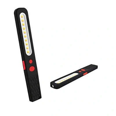 Image de Lampe de Travail LED Rechargeable, Lumière combinée Double Couleur d&#039;inspection 2 en 1 et 3 W COB Torche avec Magnétique pour Auto Garage Atelier Camping Bricolage etc