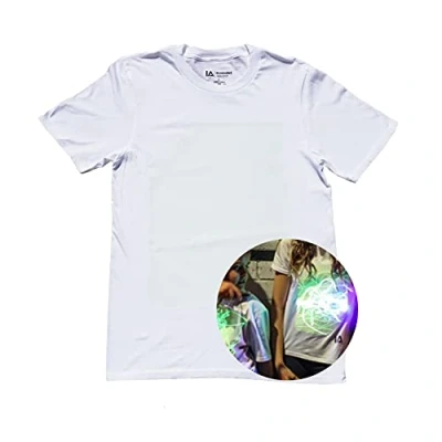 Image de Illuminated Apparel T Shirt Interactif Qui Brille dans Le (XL, Blanc/Vert)