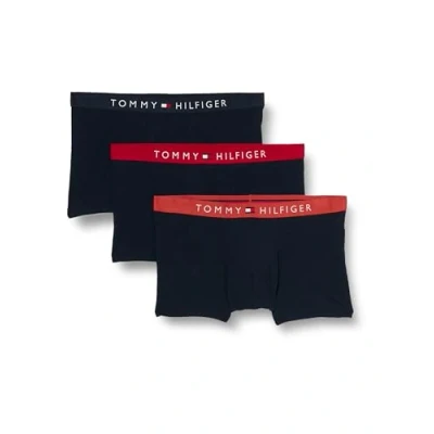 Image de Tommy Hilfiger Trunk 3 PACK Shorty, Homme, Taille: Small, Terra red/red/desert sky