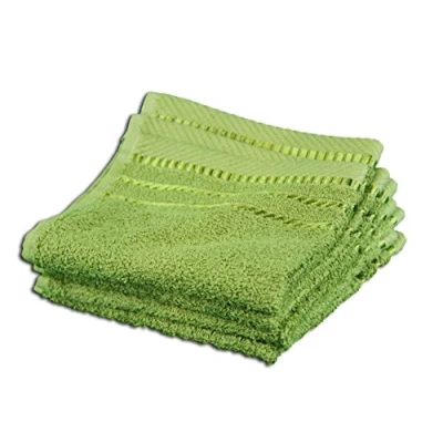 Image de Gözze Lot de 4 Essuie Mains, Berlin, 100% Coton, 30 x cm Vert citron