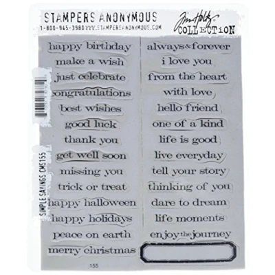 Image de Tim Holtz Ensembles des tampons de Cling, Outils Tampon en Caoutchouc Anonymous Artful