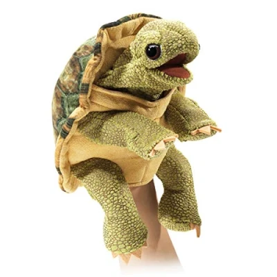 Image de Folkmanis Standing Tortoise Hand Puppet 3156 Multi Coloured