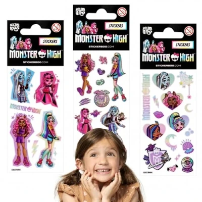Image de Set d&#039;autocollants Monster High, autocollants pour filles Taille unique