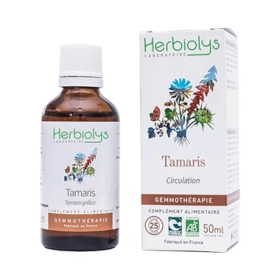 Image de Herbiolys Macérat de bourgeons Bio Tamaris (Tamarix gallica) Circulation Gemmothérapie 50 ml