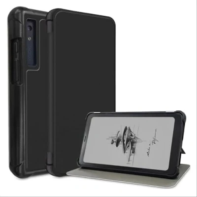 Image de GIOPUEY Coque Compatible avec Onyx Boox Palma/Kant 6.13, étui en Cuir [étui à Rabat] Housse Support Fonction, 360 Protection Black