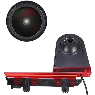 Image de 18mm Objectif de qualité supérieure Lampe Frein Voiture caméra recul Feux Stop Remplacement pour T5 Multivan T6 Caravelle hayon feu Toit surélevé 3ème Transporter Business MPV SUV Bus