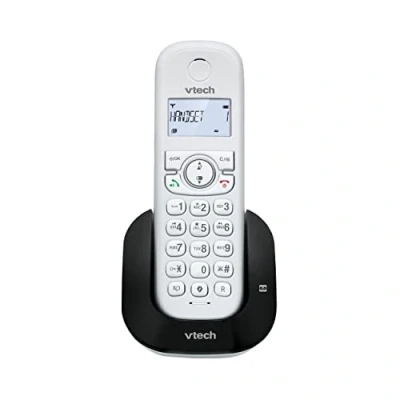 Image de VTech CS1550 Téléphone sans Fil DECT à Double Charge avec répondeur, Blocage d&#039;appel, Identification de l&#039;appelant/Appel en Attente, Haut Parleur Mains Libres, écran et Clavier rétroéclairés