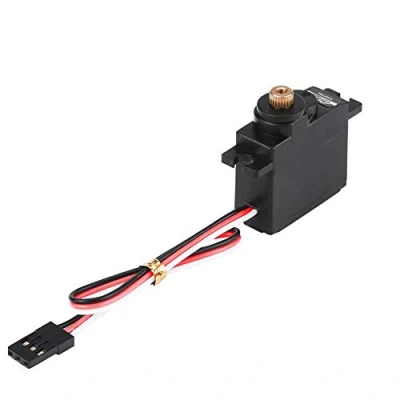 Image de Drfeify Mini Servo, Micro Engrenage en Métal Numérique Servo Analogique 17g 4.8 6V pour Avion à voilure Fixe RC