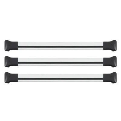 Image de OMAC Barres de Toit Compatible avec Multivan Caravelle Transporter T5 2003 2015 Aluminium argenté Certification TÜV ABE