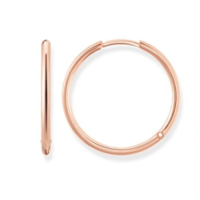 Image de Thomas SABO Creolen Gross Boucles d&#039;oreilles, Femme, Taille: One Size, Rosegold coloured