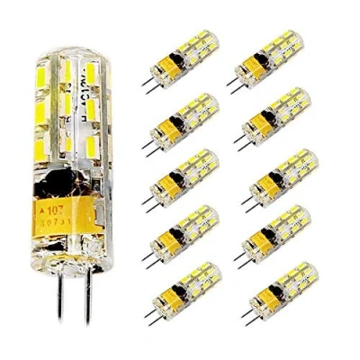 Image de Pocketman Paquet de 10 2 Watt AC/DC 12V G4 LED Ampoules,Equivalent à l&#039;ampoule la lampe halogène 20W,3000k Lumière Chaude