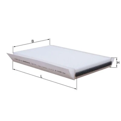 Image de MAHLE ORIGINAL LA 71 Filtre d&#039;habitacle à particules 263,0 157 40 DAF: CF 85
