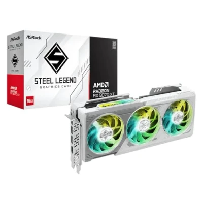 Image de ASROCK VGA RX9070XT SL 16G, AMD, RX9070XT, 16 Go, GDDR6, 256BIT, 2HDMI + 2DP (3 ventilateurs)