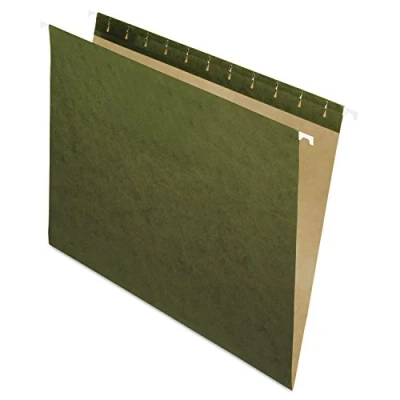 Image de Pendaflex Essentials 81600 Lot de 25 dossiers à suspendre, format lettre, sans onglets, vert standard