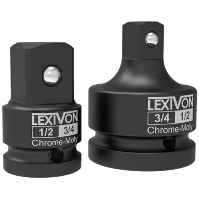 Image de Adaptateur pour impact Réducteur et augmenter taille de 1/2&quot; à 3/4 d&#039;adaptateurs conversion adapté, douille choc clé dynamométrique, perceuse, cliquet (LX 403)