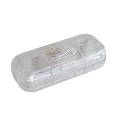 Image de interrupteur intermédiaire transparent, 3 pôles (2) Boîtier et contacts avec vis, 6 A, 250 V , bascule marche/arrêt, convient pour LED