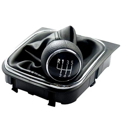 Image de L&amp;P A256 Soufflet Levier de Vitesse Pommeau la Coiffe cuirette avec Cadre Piece Rechange Nombre 1K0711113 5K0711113 1K8711113