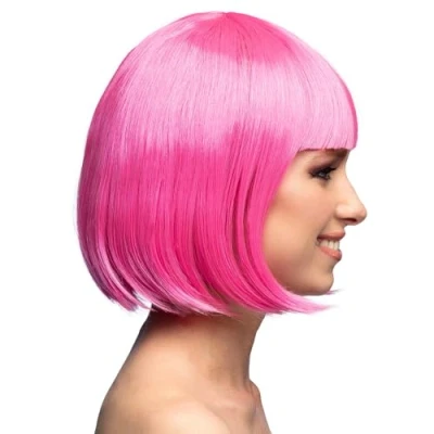 Image de Boland Perruque cabaret, mi longue, bob avec franges, cheveux synthétiques, coiffure, fête à thème, carnaval, soirée déguisée, costume