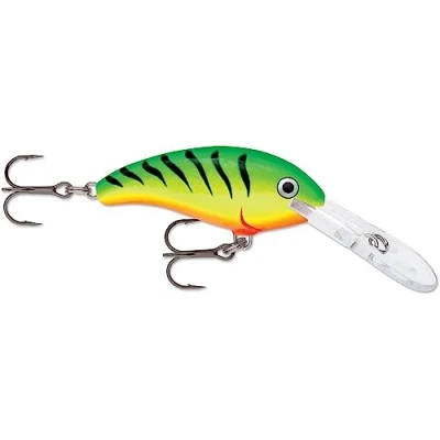 Image de Rapala Leurre de Pêche Shad Dancer Matériel Corps Balsa à la Traîne d&#039;eau Douce Profondeur Nage 2,1 3m 4cm / 5g Fabriqué en Estonie Firetiger