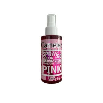 Image de Cameleo,Spray &amp; Go,Spray de peinture pour cheveux,Rose,pour cheveux blonds, blond platine et gris,il suffit vaporiser finir,semi permanent,Spray carnaval,150 ml