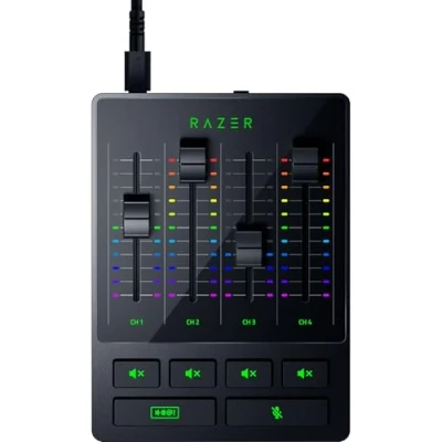 Image de Razer Mixeur Audio (Mixeur analogique, Interface à 4 canaux avec Boutons de contrôle du Volume, Entrée XLR préampli, Plug and Play) RZ19 03860100 R3M1