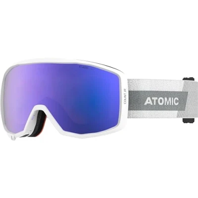 Image de Atomic, Masque de Ski Enfant, Soleil/Nuageux, Double Ecran Sphérique, Compatible Lunettes, Count JR Spherical, Blanc/Bleu, AN5106104