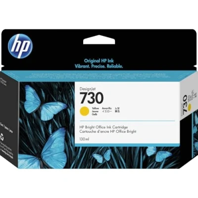 Image de HP 730 (P2V64A) Jaune Cartouche d&#039;encre