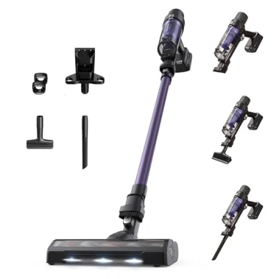 Image de Rowenta X Pert 7.60 Aspirateur balai sans fil, Puissance 140W, 1,2kg, Batterie jusqu&#039;à 45 min RH6A31WO, Violet
