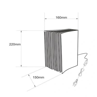 Image de LUCIDE EXTRAVAGANZA LIVRET Lampe de Table 1xE14 Noir/Or