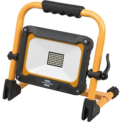 Image de Brennenstuhl Projecteur LED JARO 3010 MA rechargeable 30W pour une utilisation en extérieur IP54 (port USB C, 3 modes d&#039;éclairage, 12h max. d&#039;autonomie, 3200lm, 6500K) Jaune/Noir