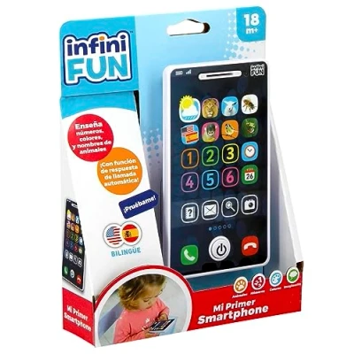 Image de Cefa Toys Infini Animales Mon Premier Smartphone Infinyfun, éducatif, Tactile, bilingue, adapté aux Enfants à partir de 12 Mois, 00975