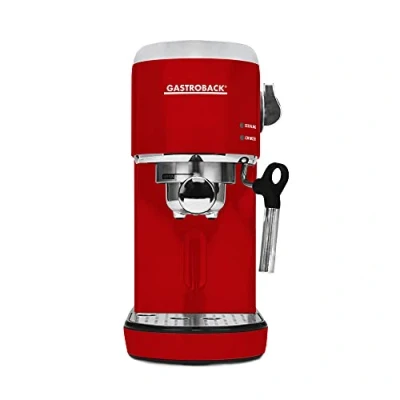 Image de Machine a cafe expresso broyeur Gastroback 42719 Piccolo Espresso Machine, Acier Inoxydable, Rouge