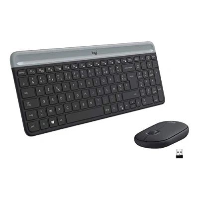 Image de Logitech MK470 clavier Souris incluse RF sans fil AZERTY Français Graphite