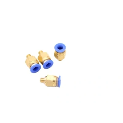 Image de CNCTEC Lot de 4 raccords pneumatiques M6 vers IQS 6 mm Raccord à air comprimé (M6 mm)