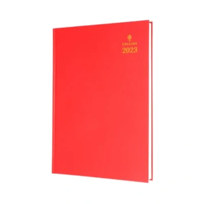 Image de Collins agenda semainier 2023 avec rendez vous Rouge (A36.15 23) complet et