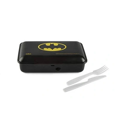 Image de Excelsa Super héros Boîte à déjeuner Batman Noir, 22 x 13 cm