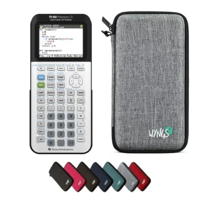 Image de CALCUSO Ensemble de Base Gris Clair avec Calculatrice Graphique TI 83 Premium CE Python