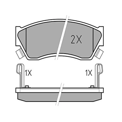 Image de MEYLE 025 213 3314/W Jeu de plaquettes frein ORIGINAL Quality Essieu avant avec indicateur d&#039;usure tôle anti bruit SUZUKI: Alto VI, SWIFT 2