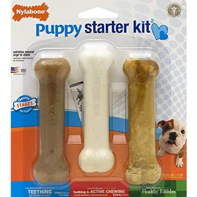 Image de Nylabone Puppy starter kit Poulet