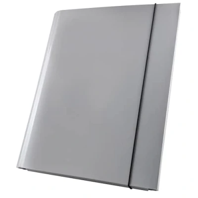 Image de Netuno 1x chemise à élastique gris A4 40mm classeur de documents avec fermeture en caoutchouc carton rabats cartonnée pour