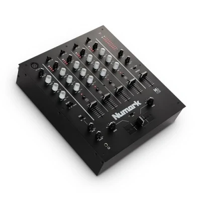 Image de Numark M6 USB Table de Mixage DJ 4 Voies pour Platine avec Interface Audio / Carte son Intégrée, EQ 3 Bandes, Entrées Micro et RCA