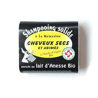 Image de Shampooing solide BIO Cheveux secs et abimés à la Kératine enrichi au lait d&#039;Anesse