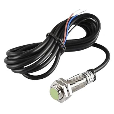 Image de Heschen PR12 2DN Capteur de proximité inductif cylindrique DC 12 24 V 3 fils NPN NO (normalement ouvert) CE