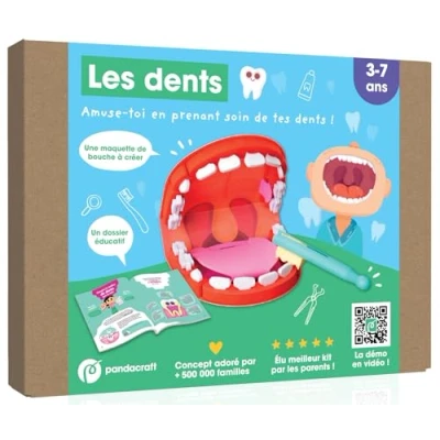 Image de Les dents kit Pandacraft 3 7 ans: Amuse toi en prenant soin de tes !