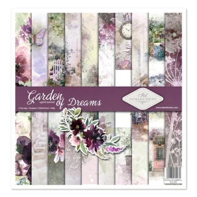 Image de ITD Collection Emballage Scrapbooking 12 x pouces, Papier Scrapbooking, Décor, Carton 310 320 mm (Garden of Dreams SLS 009)