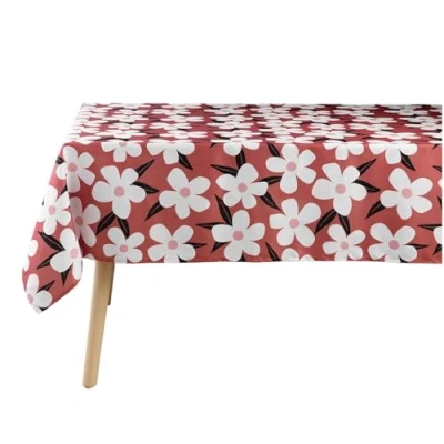 Image de douceur d&#039;intérieur, Nappe Rectangle (140 x 240 cm) Darcy Terracotta, Microfibre Imprimée