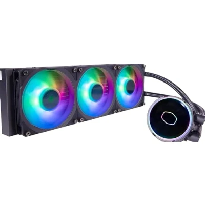 Image de Cooler Master MasterLiquid PL360 Flux Refroidisseur Liquide CPU, Système Watercooling AIO, 3 x Ventilateurs 120mm, Radiateur 360mm, Contrôleur RGB Gen2 Inclus, Compatible AMD &amp; Intel, Garantie 5ans