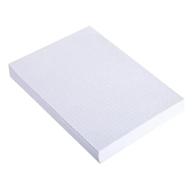 Image de Exacompta Réf. 10706E Paquet de 100 fiches sous film bristol dots non perforé format 210 x 297 mm papier Clairefontaine certifié PEFC couleur blanc