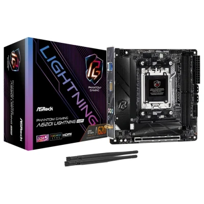 Image de Asrock A620I Lightning WiFi AMD A620 Emplacement AM5 mini ITX Neuf